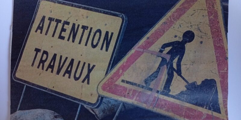 Travaux sur la route